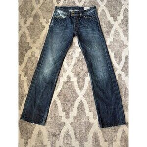 DIESEL VIKER-R-BOX Straight Button Fly Dark Blue Jeans 008P8-Sz 27 x 30 Rare